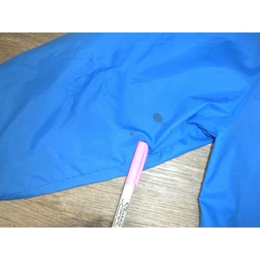 Vintage Hamm's‎ Beer Windbreaker Jacket Mens S Blue Snap Down Swingster USA 90's
